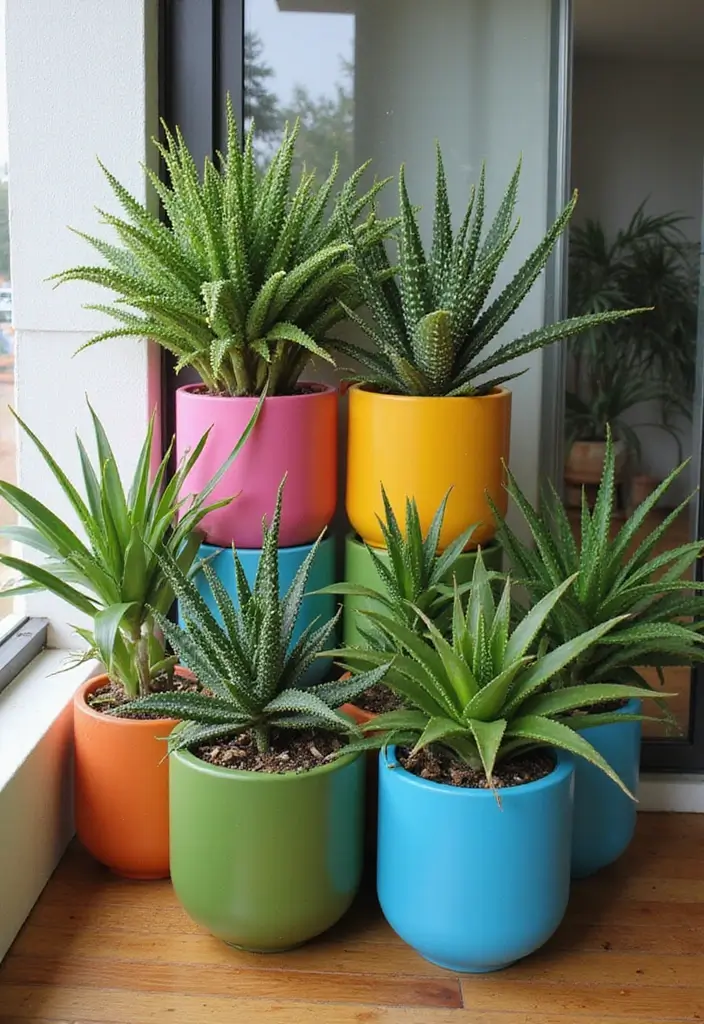 25+ Aloe Planter Ideas That Are Simple and Stylish - 18. Creative Stackable Planters