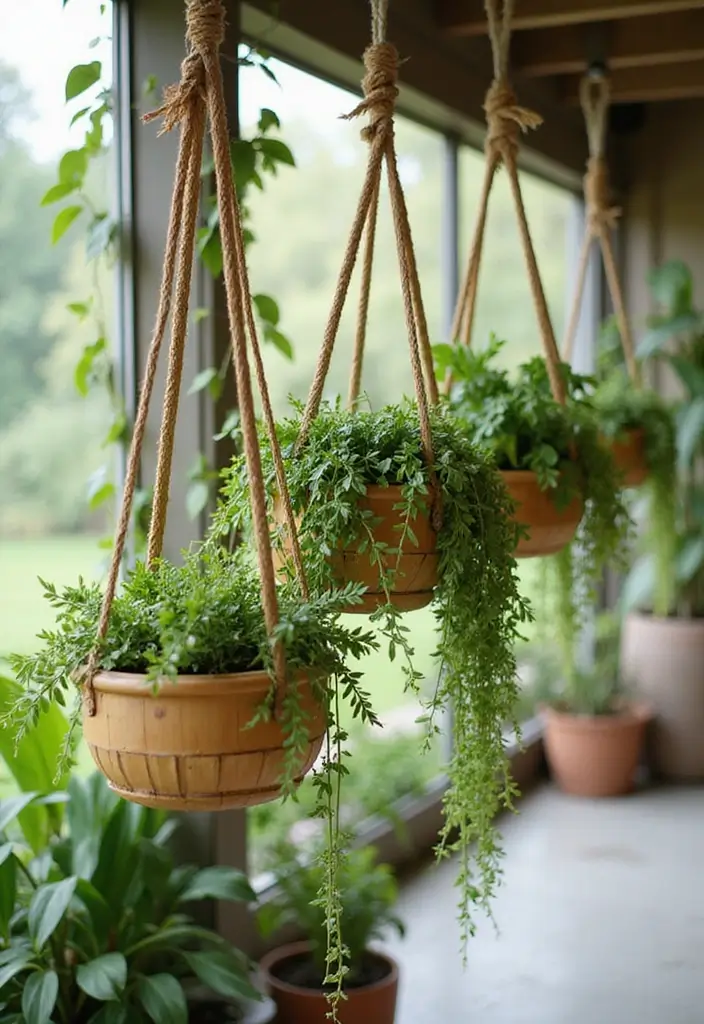 25+ Bamboo Planter Ideas for a Zen-Inspired Garden - 4. Hanging Bamboo Planters