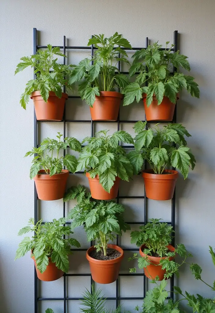 25+ Best Tomato Trellis Ideas for Healthy Plants 8 25+ Best Tomato Trellis Ideas for Healthy Plants - 2. Vertical Garden Wall Trellis