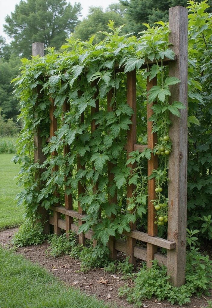 25+ Best Tomato Trellis Ideas for Healthy Plants 15 25+ Best Tomato Trellis Ideas for Healthy Plants - 3. Cattle Panel Trellis