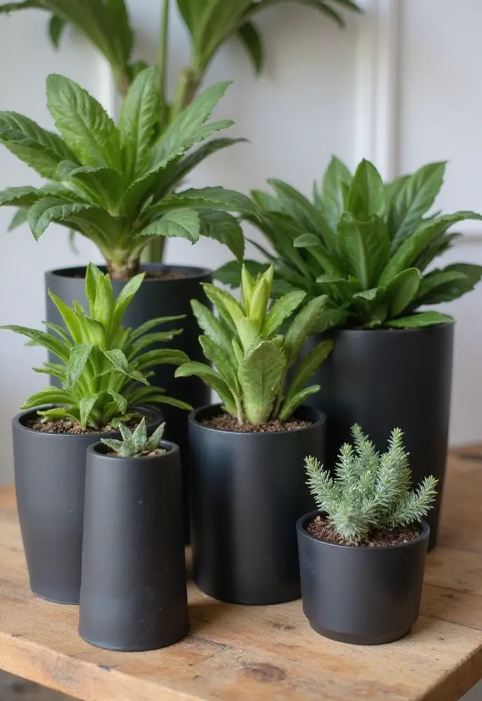 25+ Black Planter Ideas for a Chic Modern Look - 11. Eco-Friendly Options