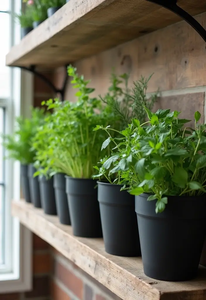 25+ Black Planter Ideas for a Chic Modern Look - 17. Modern Farmhouse Flair