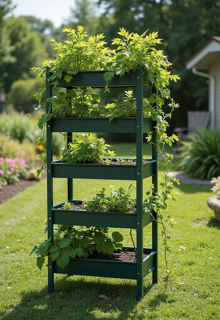 25+ Blueberry Trellis Ideas for Easy Organized Growing - 6. Multi-Level Plant Stand Trellis