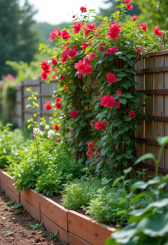 25+ Bougainvillea Trellis Ideas for a Tropical Garden Glow - 13. Raised Bed Trellis