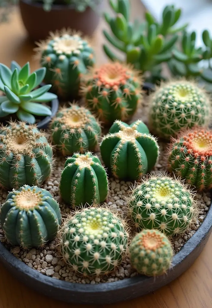 25+ Cactus Planter Ideas That Feel Modern and Minimal - 18. Vibrant Succulent Ecosystems