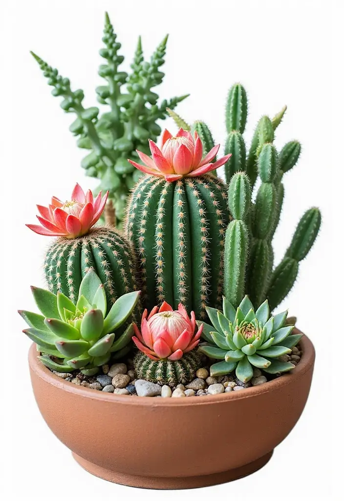 25+ Cactus Planter Ideas That Feel Modern and Minimal - 25. Cactus and Succulent Pairings