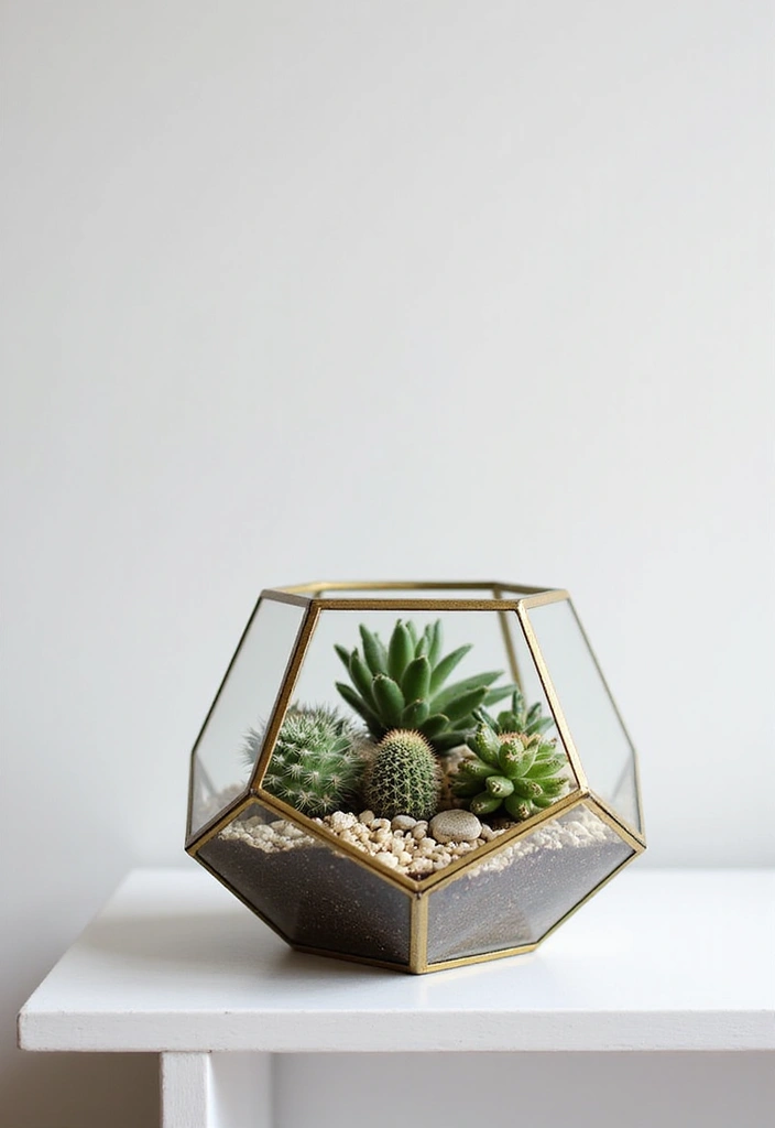 25+ Cactus Planter Ideas That Feel Modern and Minimal - 3. Minimalist Terrariums