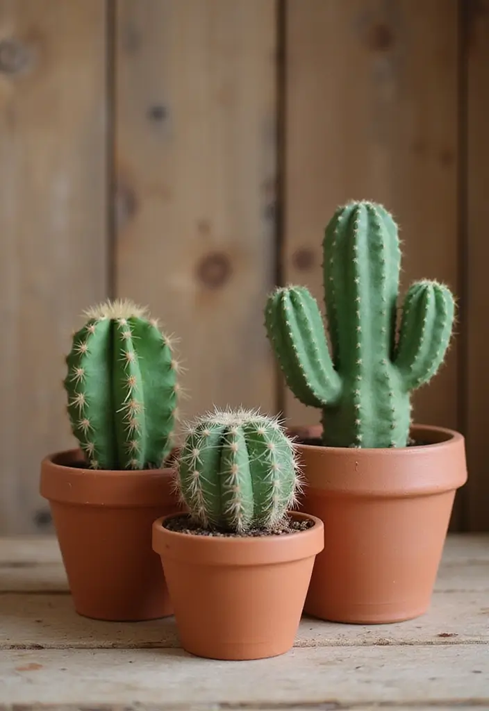 25+ Cactus Planter Ideas That Feel Modern and Minimal - 9. Terracotta Classics