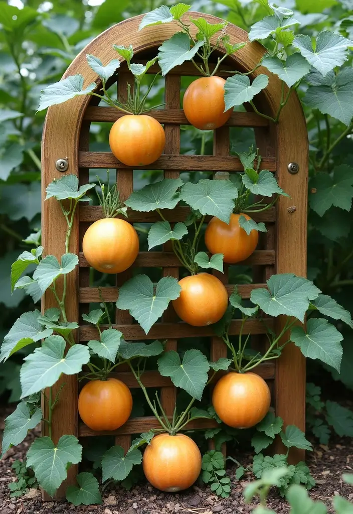 25+ Cantaloupe Trellis Ideas That Keep Fruits Off the Ground 90 25+ Cantaloupe Trellis Ideas That Keep Fruits Off the Ground - 14. Customized Trellis Designs