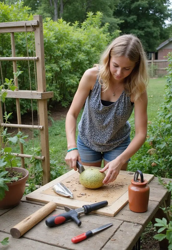 25+ Cantaloupe Trellis Ideas That Keep Fruits Off the Ground 111 25+ Cantaloupe Trellis Ideas That Keep Fruits Off the Ground - 17. DIY Trellis Projects for Hands-On Gardeners
