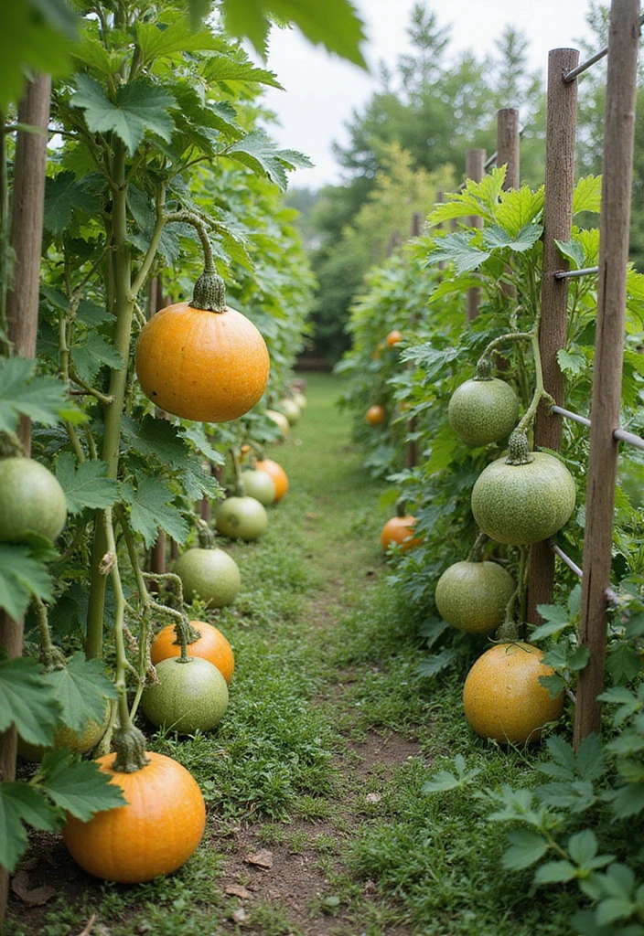 25+ Cantaloupe Trellis Ideas That Keep Fruits Off the Ground 139 25+ Cantaloupe Trellis Ideas That Keep Fruits Off the Ground - 21. Trellis Options for Different Cantaloupe Varieties