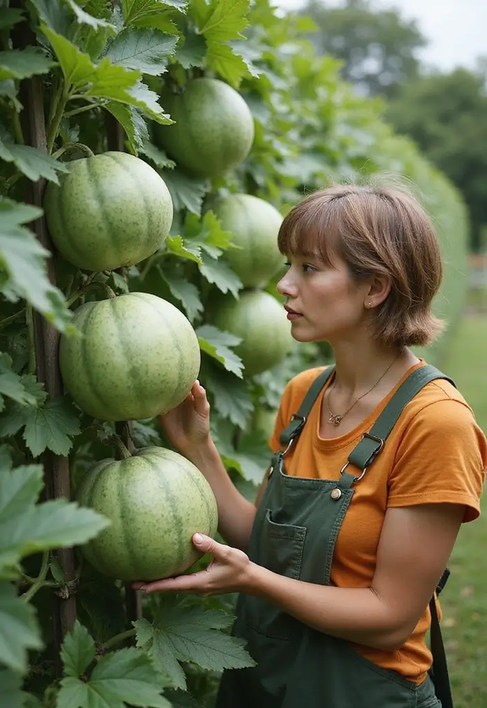 25+ Cantaloupe Trellis Ideas That Keep Fruits Off the Ground 146 25+ Cantaloupe Trellis Ideas That Keep Fruits Off the Ground - 22. Troubleshooting Common Cantaloupe Issues