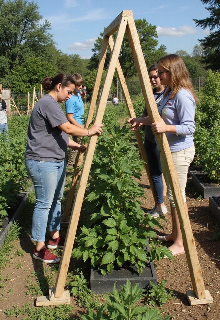 25+ Cantaloupe Trellis Ideas That Keep Fruits Off the Ground 160 25+ Cantaloupe Trellis Ideas That Keep Fruits Off the Ground - 24. Trellis Workshops and Community Projects