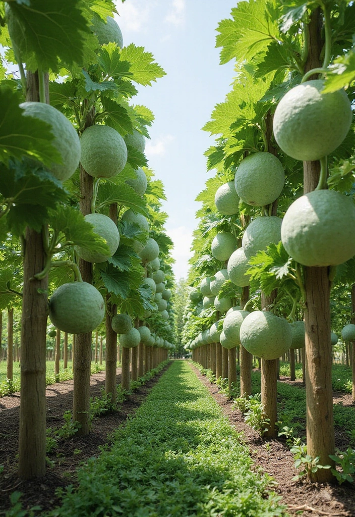 25+ Cantaloupe Trellis Ideas That Keep Fruits Off the Ground 167 25+ Cantaloupe Trellis Ideas That Keep Fruits Off the Ground - 25. Future of Cantaloupe Trellising