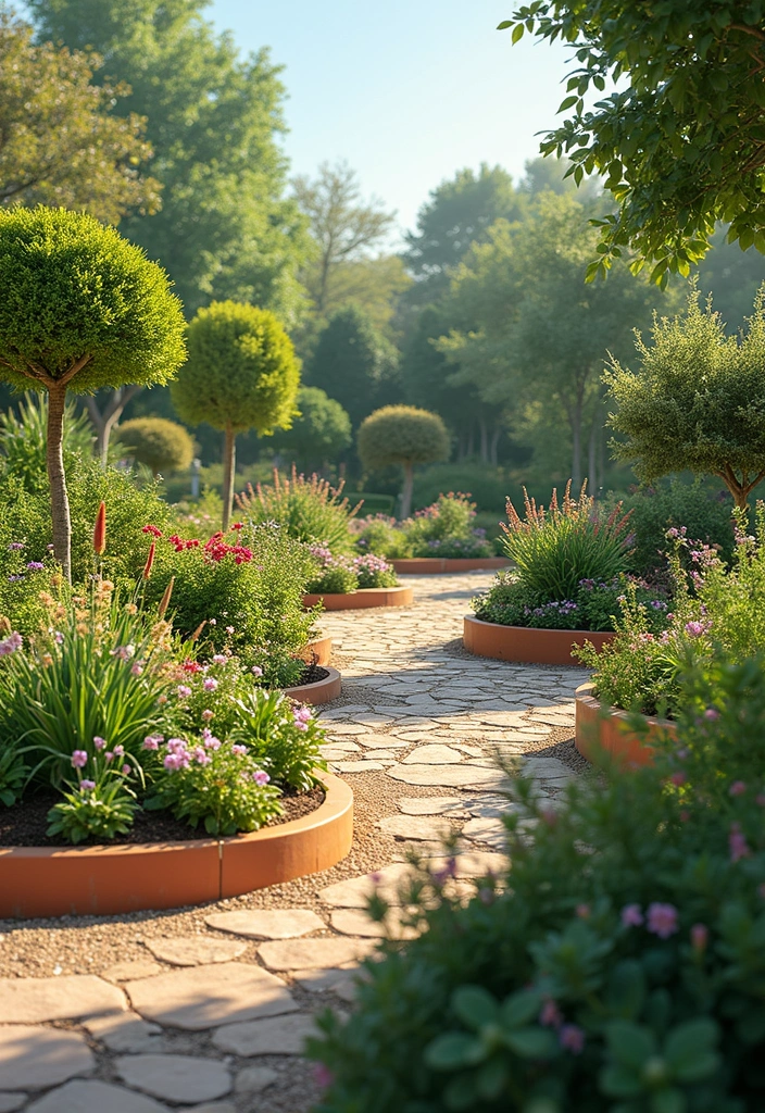 25+ Circle Planter Ideas for Modern Garden Style - 24. Interactive Educational Circle Planters