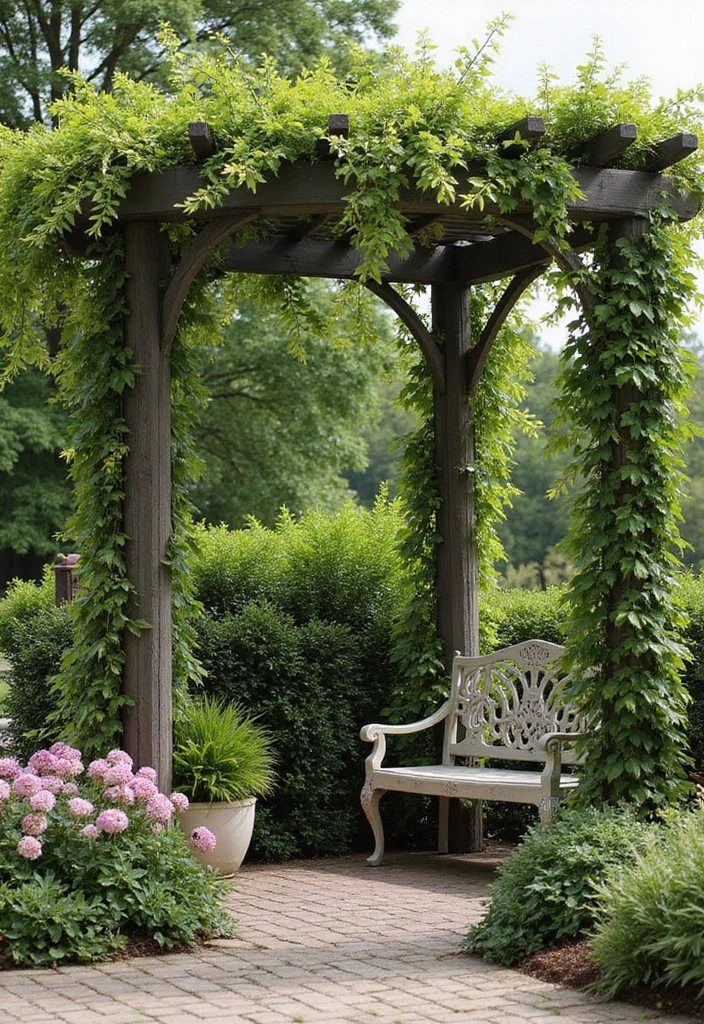 25+ Corner Planter Ideas That Maximize Small Spaces - 10. Corner Pergolas with Planters