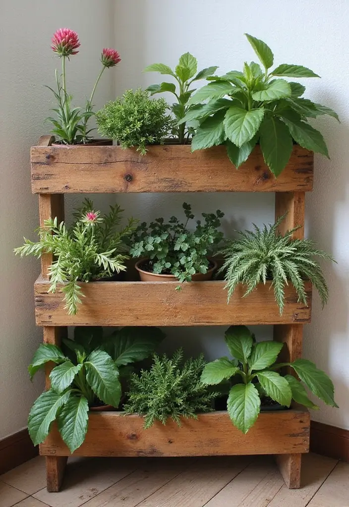 25+ Corner Planter Ideas That Maximize Small Spaces - 19. Pallet Planters