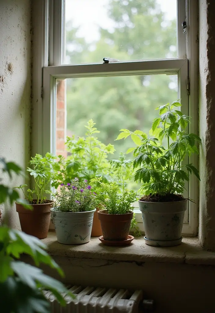 25+ Corner Planter Ideas That Maximize Small Spaces - 4. Corner Windowsill Gardens