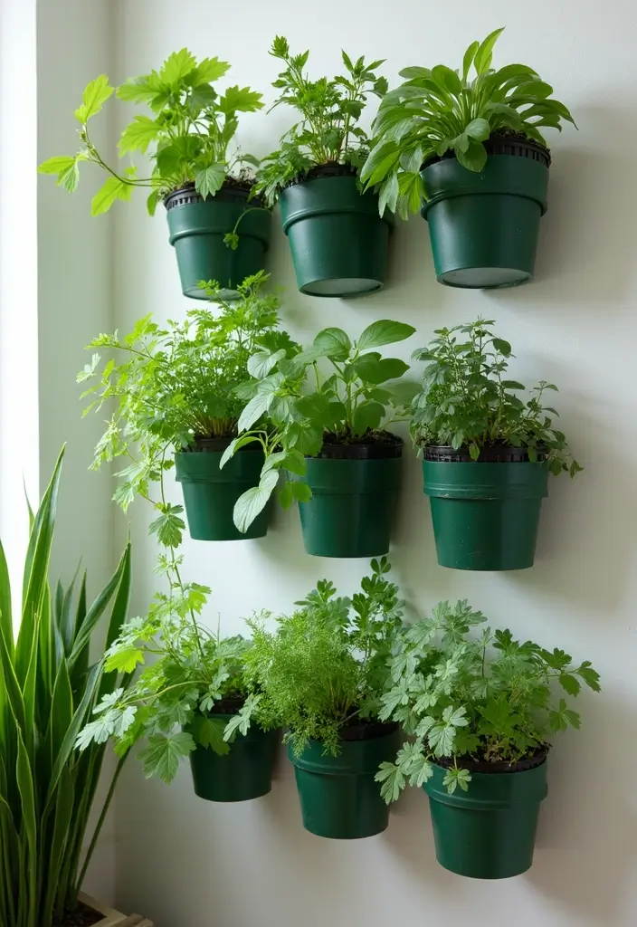 25+ Corner Planter Ideas That Maximize Small Spaces - 6. Vertical Gutter Planters