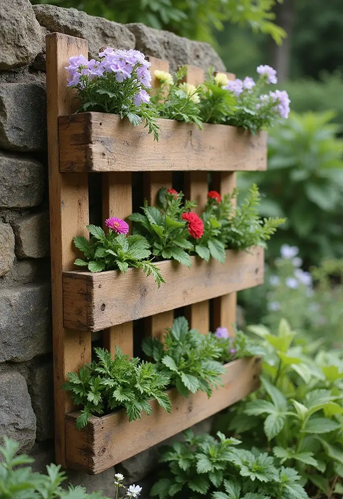 25+ DIY Garden Planter Ideas Anyone Can Create 1 25+ DIY Garden Planter Ideas Anyone Can Create - 1. Vertical Pallet Planter