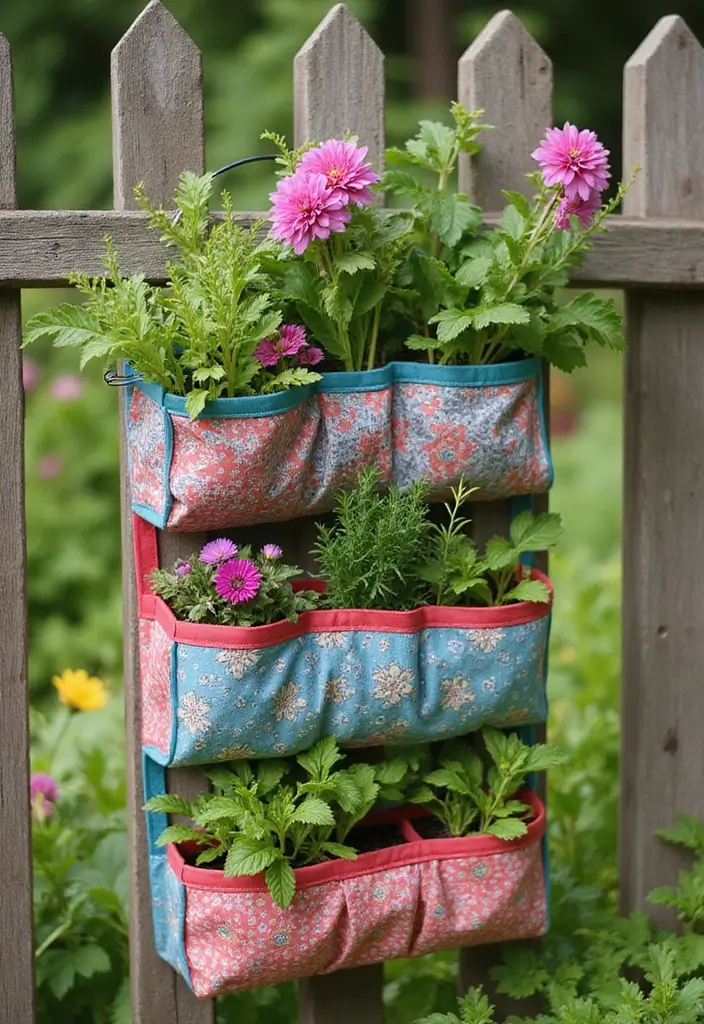 25+ DIY Garden Planter Ideas Anyone Can Create 8 25+ DIY Garden Planter Ideas Anyone Can Create - 2. Hanging Shoe Organizer Garden