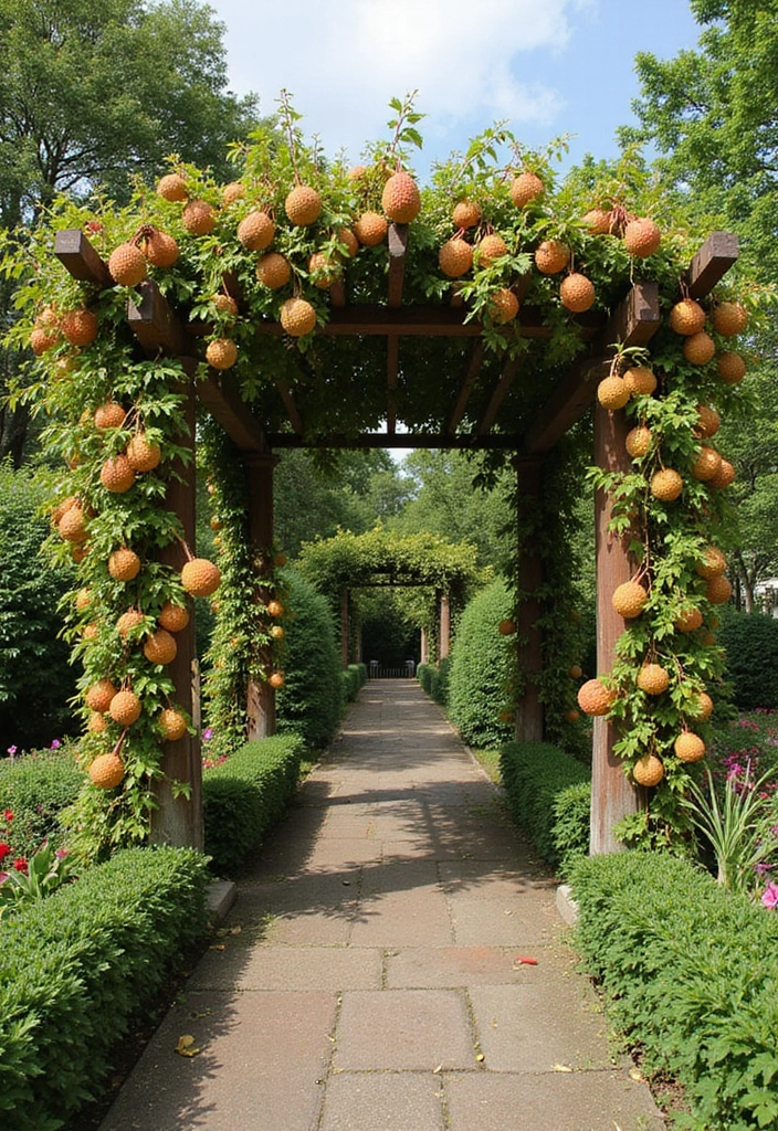 25+ Dragon Fruit Trellis Ideas for Strong Healthy Growth - 10. Pergola Trellis