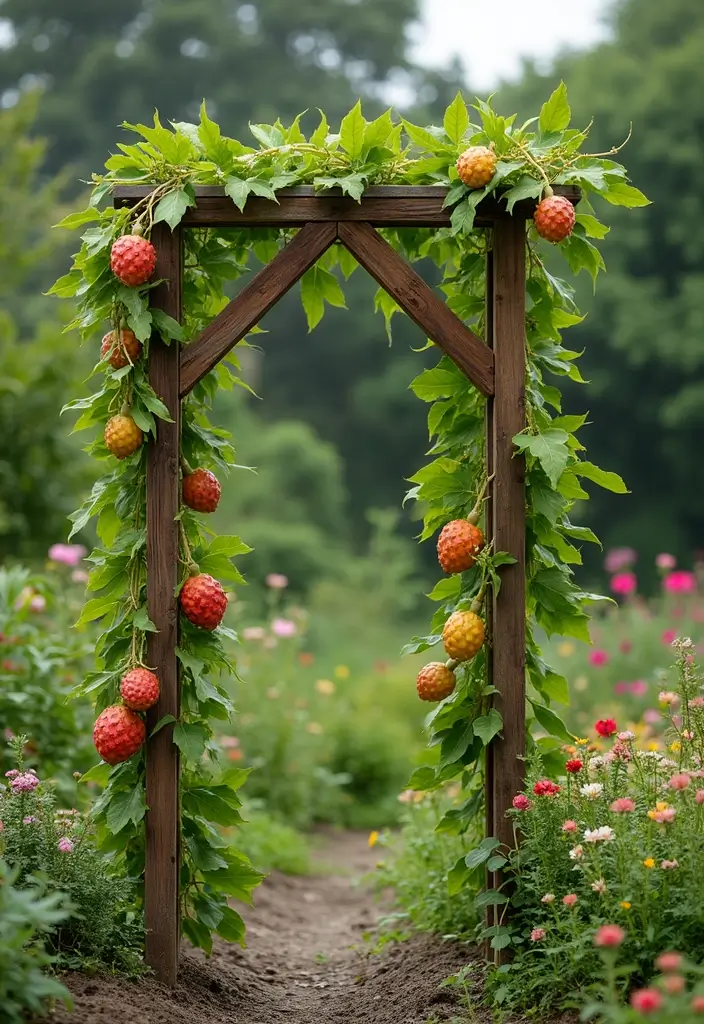 25+ Dragon Fruit Trellis Ideas for Strong Healthy Growth - 17. Y-Shaped Trellis