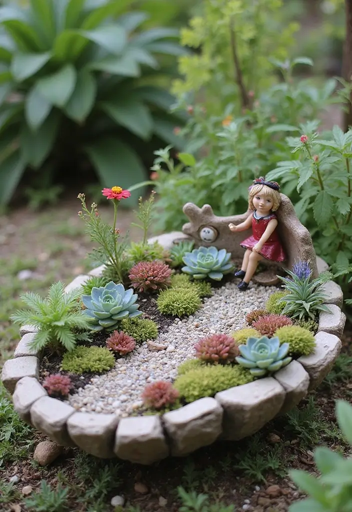 25+ Fairy Garden Planter Ideas for a Whimsical Touch 85 25+ Fairy Garden Planter Ideas for a Whimsical Touch - 13. Fairy Garden with Dried Flowers