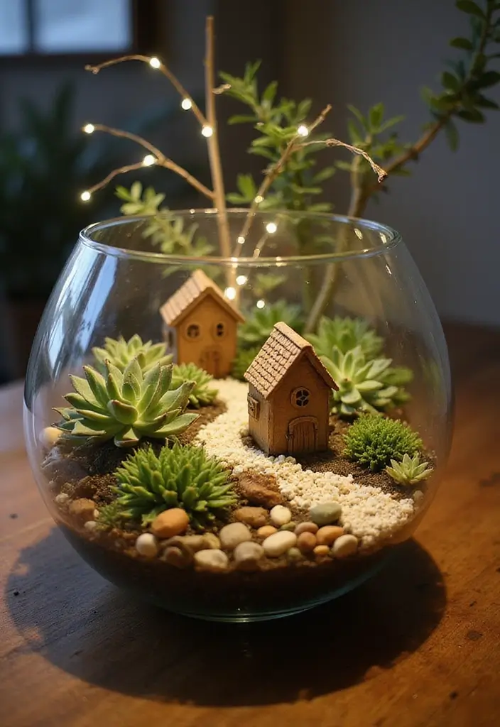 25+ Fairy Garden Planter Ideas for a Whimsical Touch 8 25+ Fairy Garden Planter Ideas for a Whimsical Touch - 2. Terrarium Fairy Garden