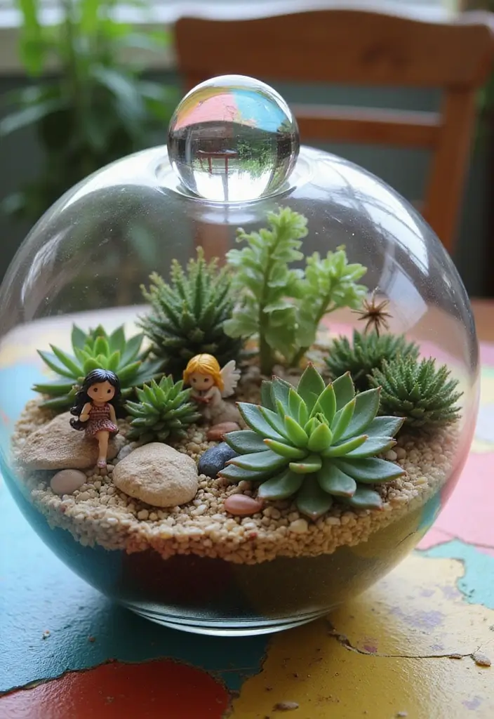 25+ Fairy Garden Planter Ideas for a Whimsical Touch 50 25+ Fairy Garden Planter Ideas for a Whimsical Touch - 8. Glass Bowl Fairy Garden