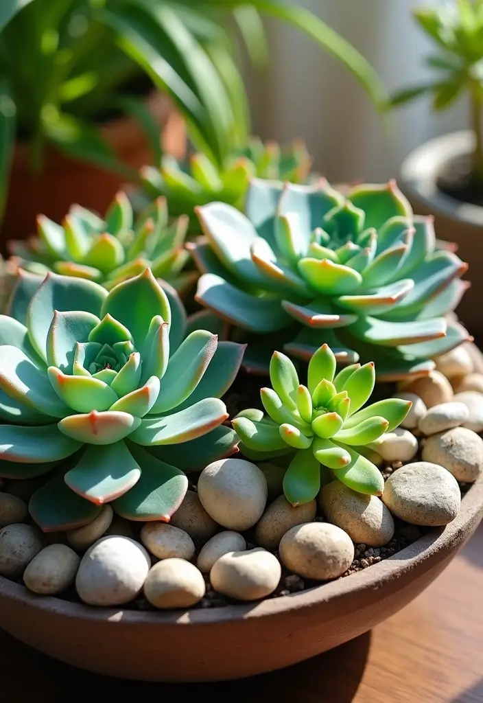 25+ Full Sun Planter Ideas for Bright Blooming Displays - 11. Succulent Arrangements