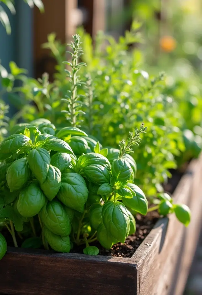 25+ Full Sun Planter Ideas for Bright Blooming Displays - 12. Herb Gardens