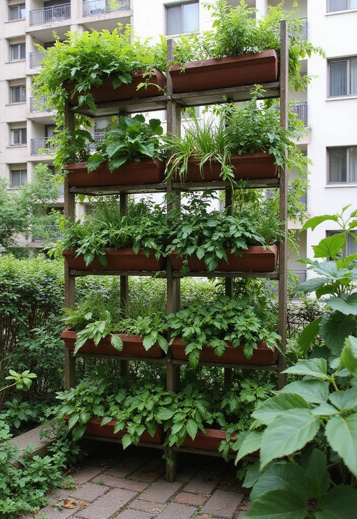 25+ Garden Wall Trellis Ideas That Double as Art 81 25+ Garden Wall Trellis Ideas That Double as Art - 13. Vertical Planter Trellis