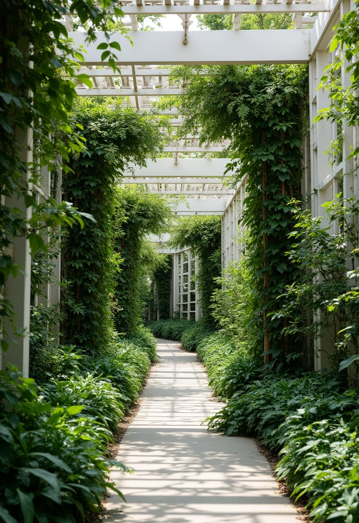 25+ Garden Wall Trellis Ideas That Double as Art 121 25+ Garden Wall Trellis Ideas That Double as Art - 19. Repeating Pattern Trellis