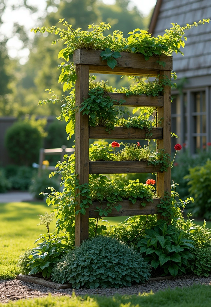 25+ Garden Wall Trellis Ideas That Double as Art 140 25+ Garden Wall Trellis Ideas That Double as Art - 22. Multi-Level Trellis