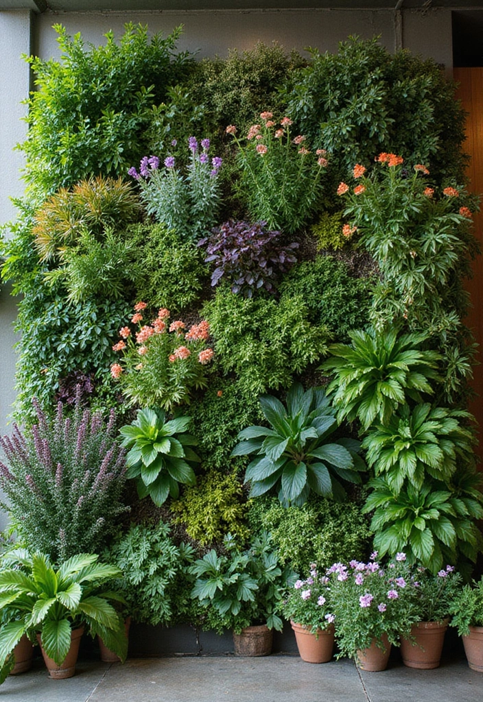 25+ Garden Wall Trellis Ideas That Double as Art 57 25+ Garden Wall Trellis Ideas That Double as Art - 9. Living Wall Garden