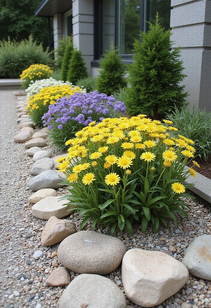 25+ Hosta Planter Ideas for Shady Corners and Texture 102 25+ Hosta Planter Ideas for Shady Corners and Texture - 16. Decorative Gravel Beds