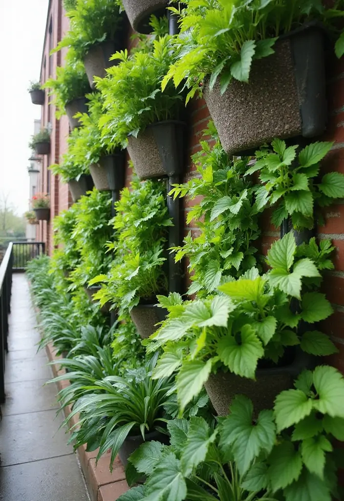 25+ Hosta Planter Ideas for Shady Corners and Texture 15 25+ Hosta Planter Ideas for Shady Corners and Texture - 3. Vertical Garden System