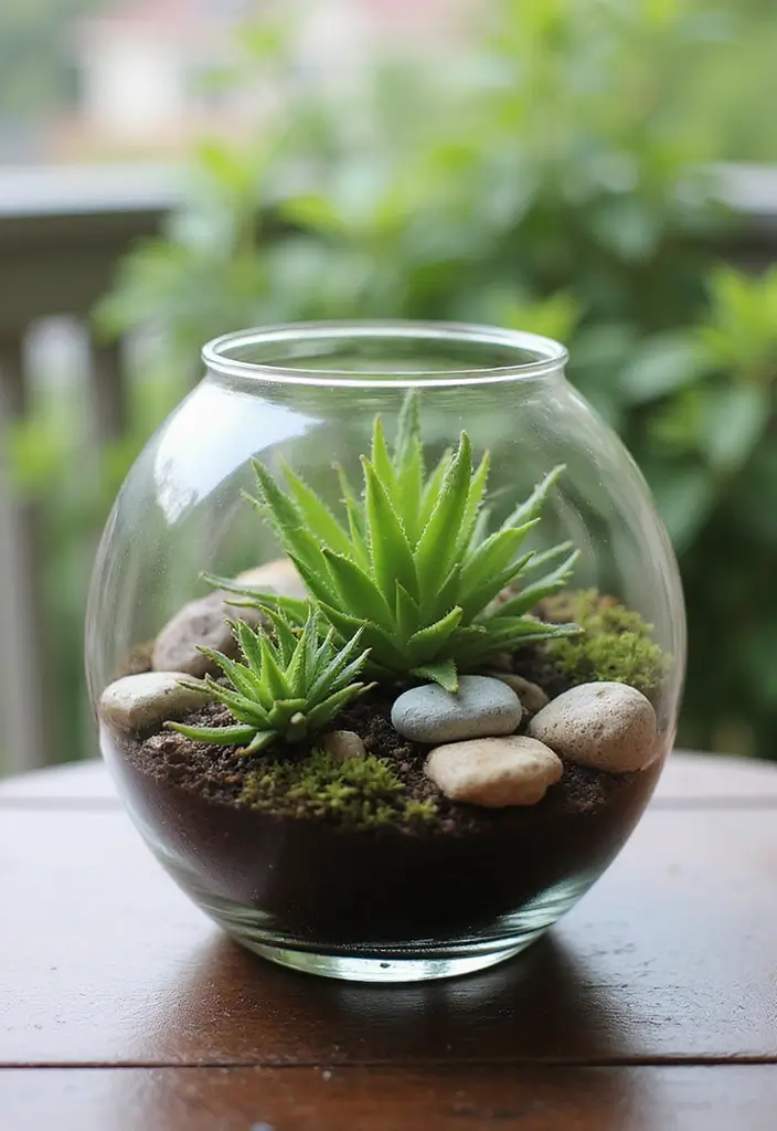 25+ Hosta Planter Ideas for Shady Corners and Texture 48 25+ Hosta Planter Ideas for Shady Corners and Texture - 8. Glass Terrariums