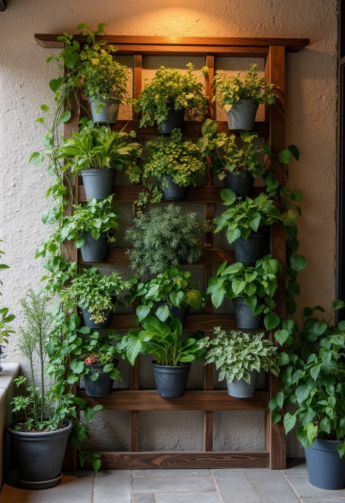 25+ Indoor Trellis Ideas for Stylish Plant Displays - 14. Ladder-back Trellis