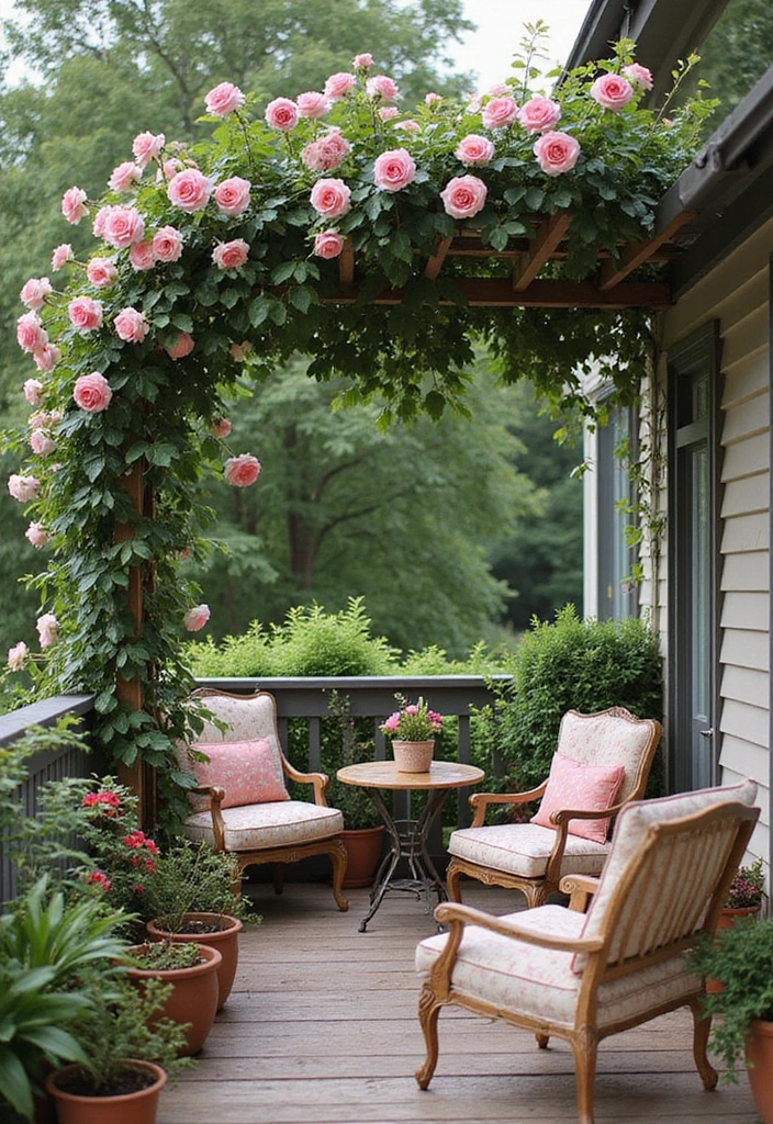 25+ Iron Trellis Ideas That Bring Vintage Elegance 167 25+ Iron Trellis Ideas That Bring Vintage Elegance - 25. Vintage Balcony Trellis