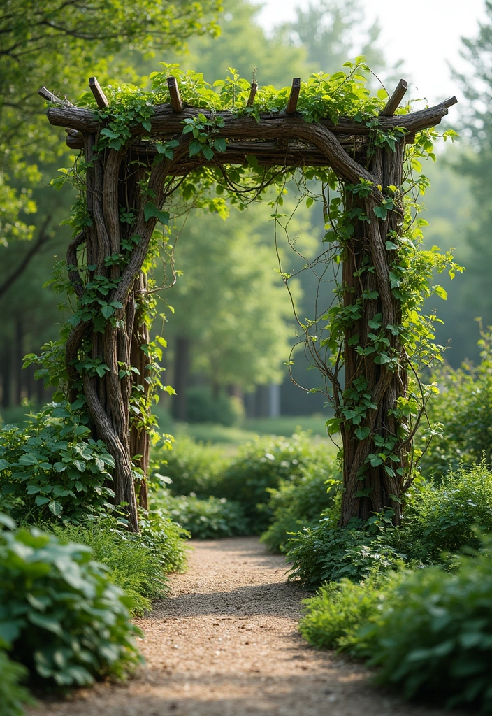 25+ Metal Trellis Ideas for a Modern Garden Look 98 25+ Metal Trellis Ideas for a Modern Garden Look - 16. Trellis Inspired by Nature