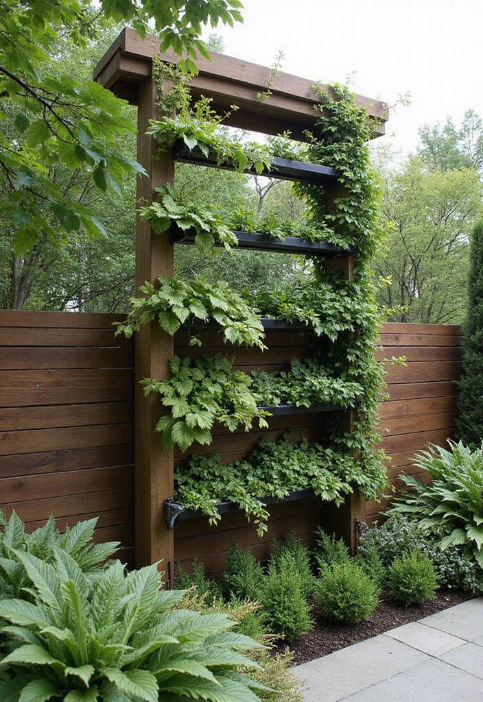 25+ Metal Trellis Ideas for a Modern Garden Look 119 25+ Metal Trellis Ideas for a Modern Garden Look - 19. Trellis with Horizontal Elements