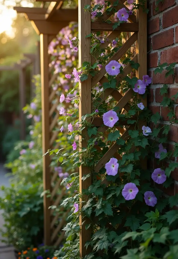 25+ Outdoor Patio Trellis Ideas for Shade and Style 1 25+ Outdoor Patio Trellis Ideas for Shade and Style - 1. Lattice Panel Trellis for Vertical Gardening