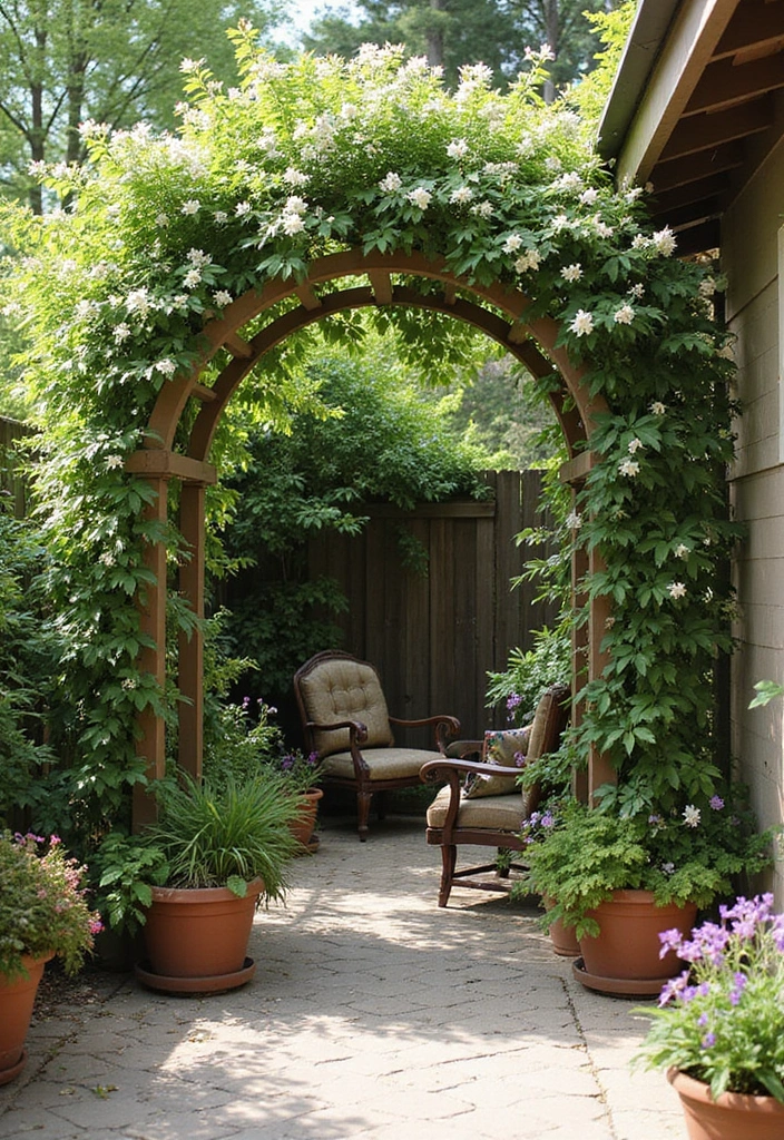 25+ Outdoor Patio Trellis Ideas for Shade and Style 71 25+ Outdoor Patio Trellis Ideas for Shade and Style - 11. Freestanding Trellis for Flexibility
