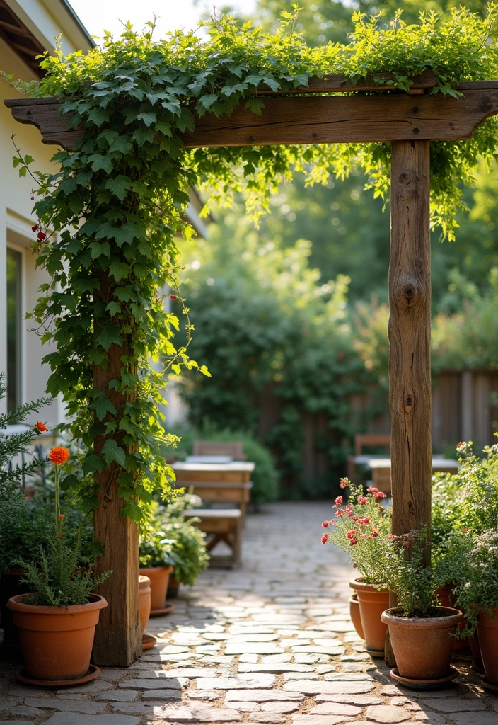 25+ Outdoor Patio Trellis Ideas for Shade and Style 134 25+ Outdoor Patio Trellis Ideas for Shade and Style - 20. Trellis with Reclaimed Wood for a Rustic Feel