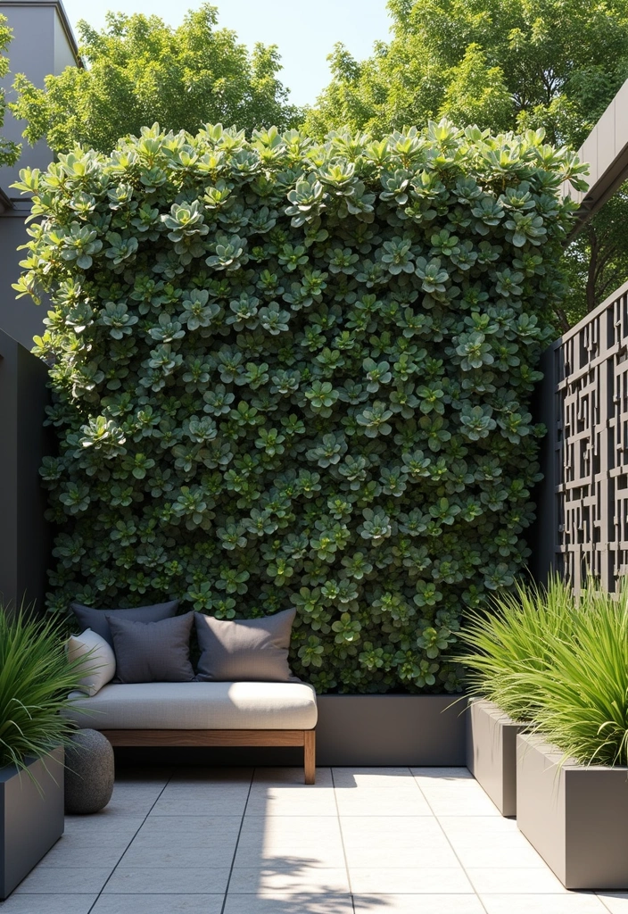25+ Outdoor Patio Trellis Ideas for Shade and Style 162 25+ Outdoor Patio Trellis Ideas for Shade and Style - 24. Trellis with Climbing Succulents for a Modern Twist
