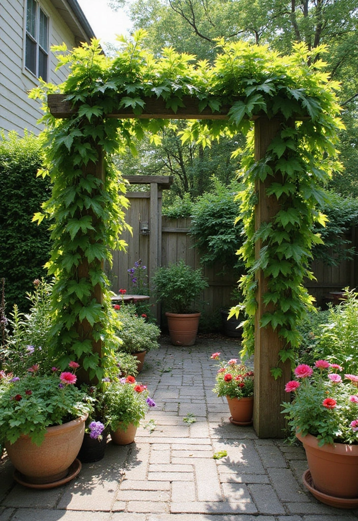 25+ Outdoor Patio Trellis Ideas for Shade and Style 36 25+ Outdoor Patio Trellis Ideas for Shade and Style - 6. Ivy-Covered Trellis for Natural Beauty