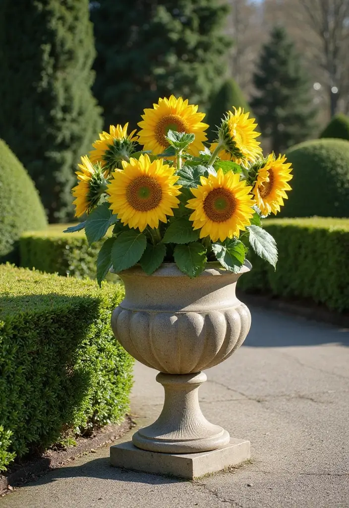 25+ Outdoor Urn Planter Ideas That Add Classic Elegance - 9. Classic Pedestal Urn