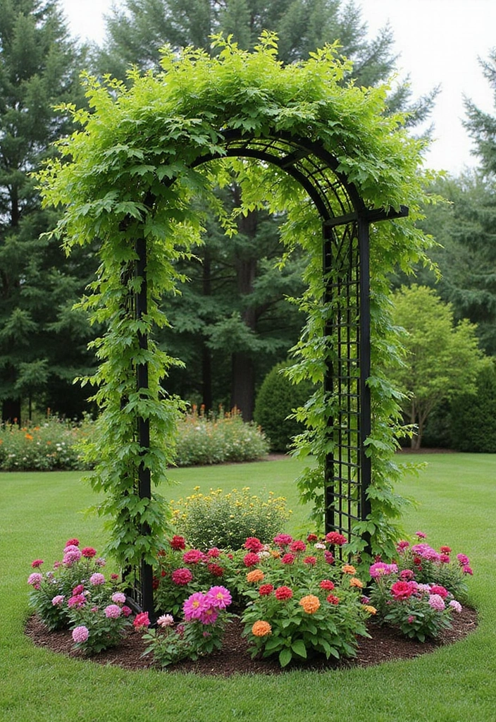 25+ Outside Trellis Ideas for Stylish Curb Appeal 36 25+ Outside Trellis Ideas for Stylish Curb Appeal - 6. Freestanding Trellis